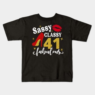 Sassy classy 41 fabulous Kids T-Shirt